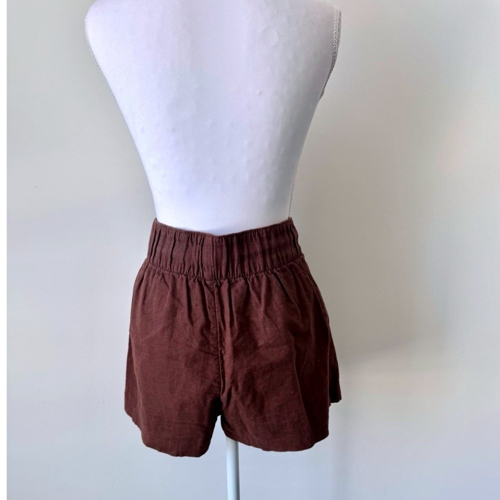 Abercrombie Oversized Set 2pc Linen Blend Button Down + Pleated Shorts Sz S - Picture 9 of 12